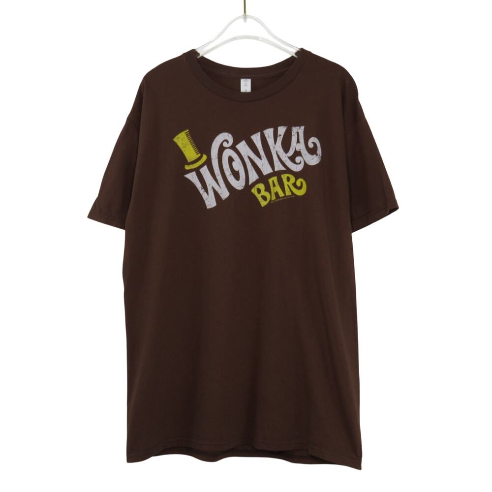 Popfunk Willy Wonka Wonka Bar Graphic Halloween T-Shirt Unisex Medium